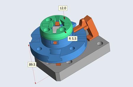 3D-Viewer featuring professional measurement functions including draft and wall thickness analysis